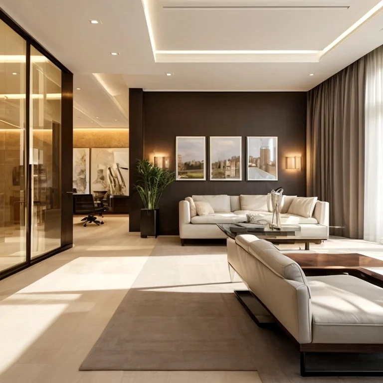 Moderne Luxusvilla mit Glasfassade in der Schweiz